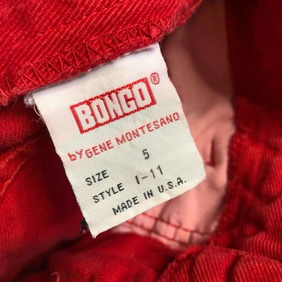 Vintage red Bongo high waisted straight leg jeans - Picture 9 of 14